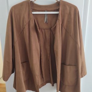 Faux Suede Jacket
